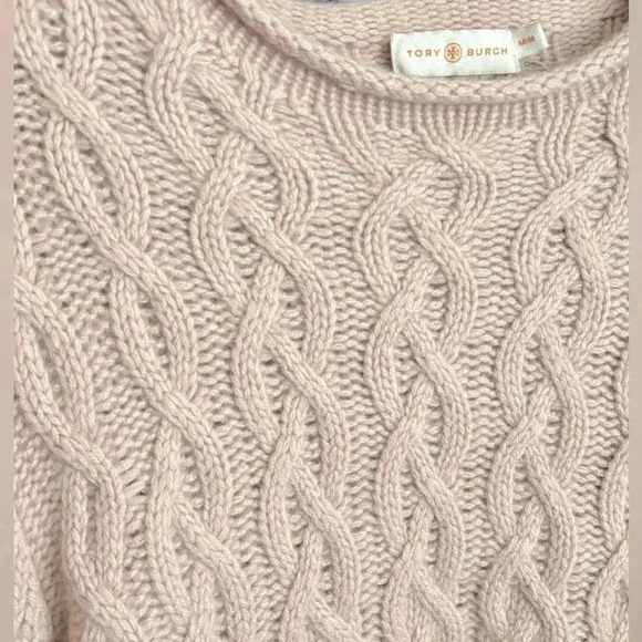 Tory Burch Pink Cable Knit Sweater - Picture 6 of 6